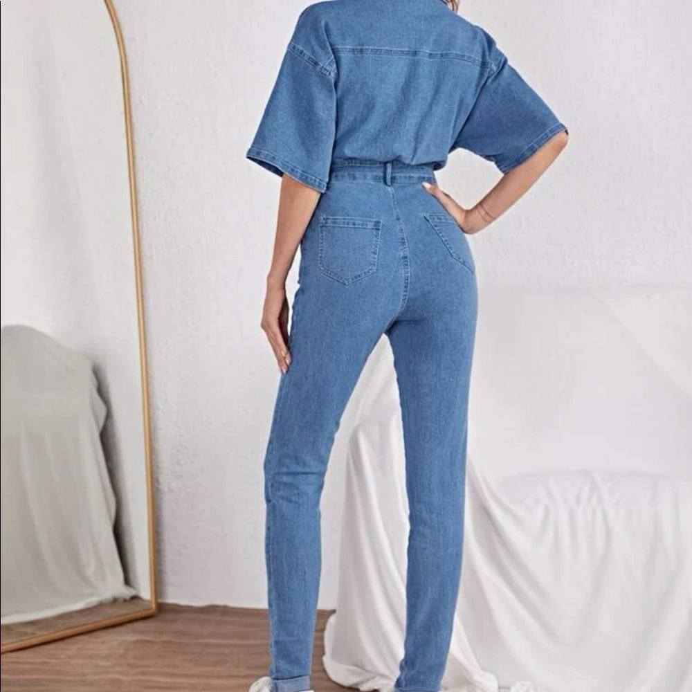 Denim jumpsuit - Picture 3 of 5